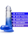 B Yours - Morning Dew 6 Inch Dildo - Stella Blue - K. P.