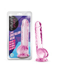 Naturally Yours - 8" Crystaline Dildo - Rose - K. P.