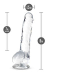 Naturally Yours - 8" Crystaline Dildo - Diamond - K. P.