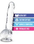 Naturally Yours - 8" Crystaline Dildo - Diamond - K. P.