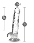 Naturally Yours - 7" Crystaline Dildo - Diamond - K. P.