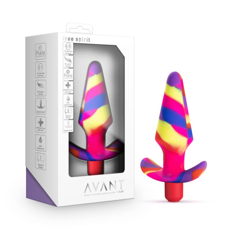Avant - Free Spirit Butt Plug - Scarlet Swirl - K. P.