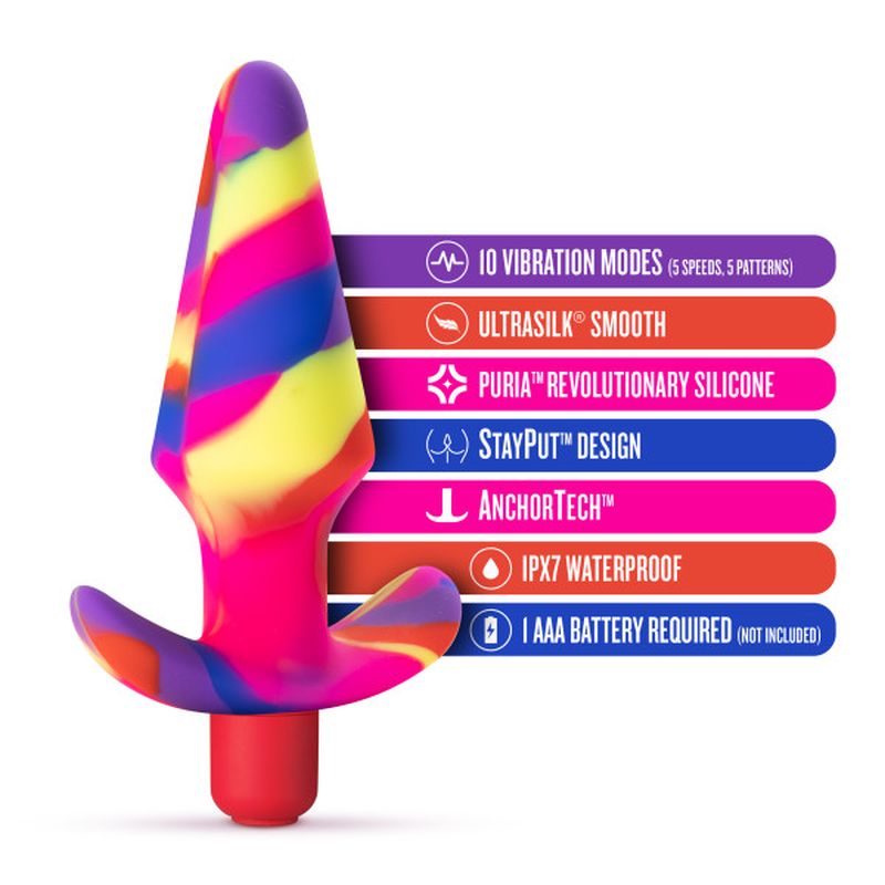 Avant - Free Spirit Butt Plug - Scarlet Swirl - K. P.
