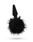 Anal Adventures - Platinum Rabbit Tail Plug - Black - K. P.