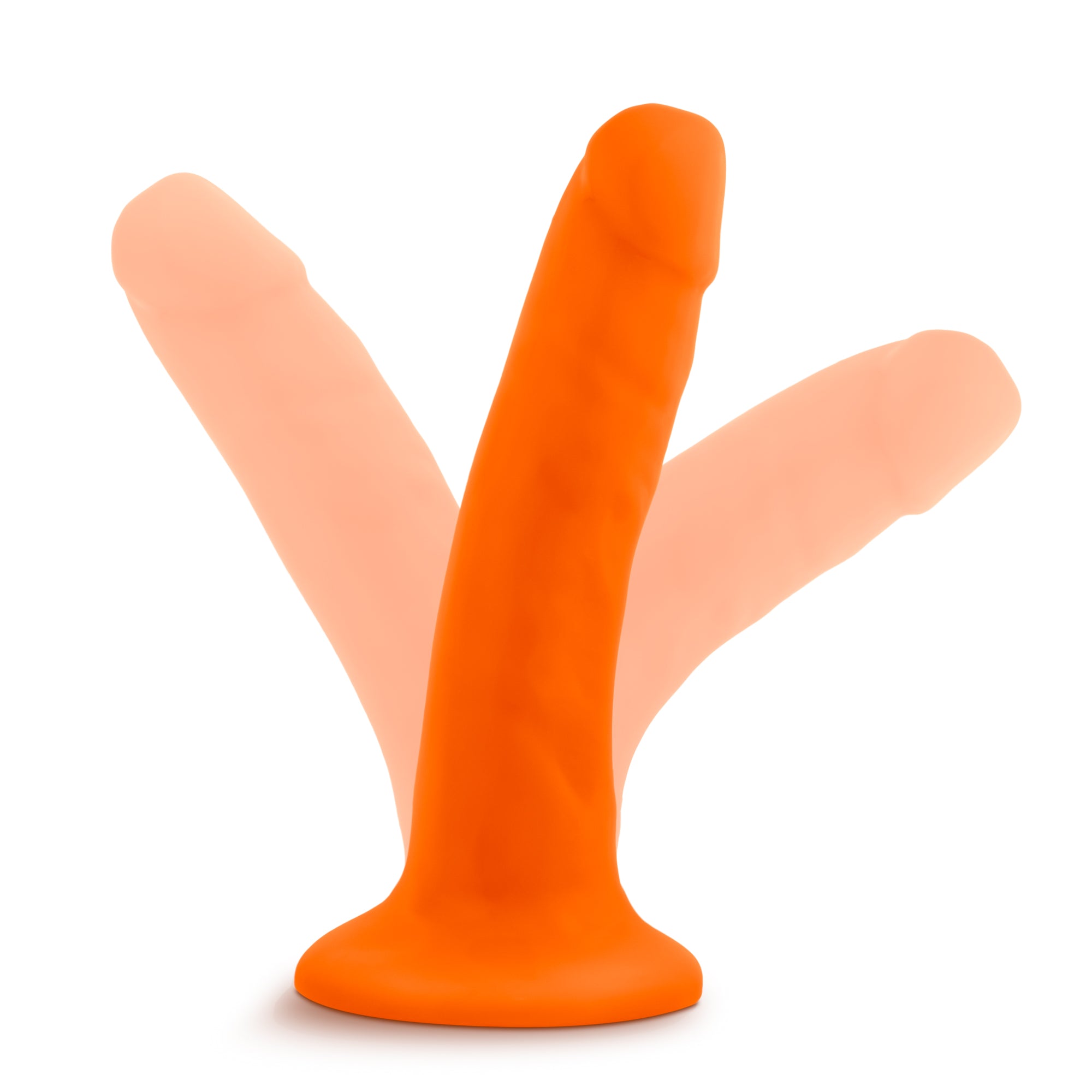 Neo - 6" Dual Density Cock - Neon Orange - K. P.