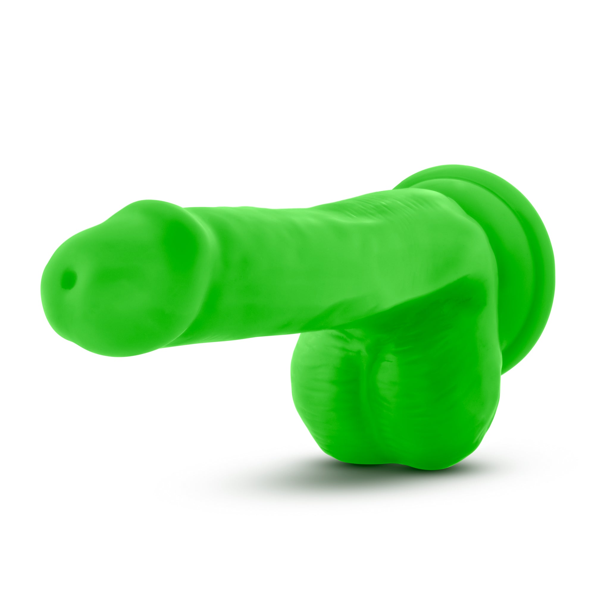 Neo - Dual Density Cock With Balls 6 Inch - Neon Green - K. P.