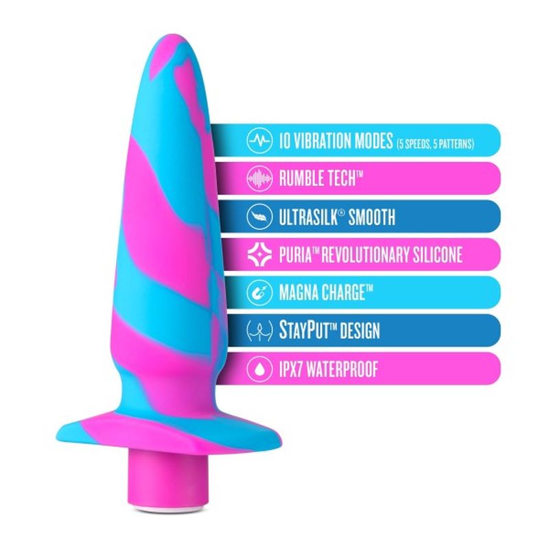 Avant - Vibrotize Vibrating Plug - Fuchsia - K. P.