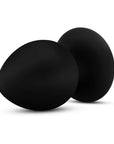 Anal Adventures - Platinum Silicone Anal Stout Plug Large - Black - K. P.