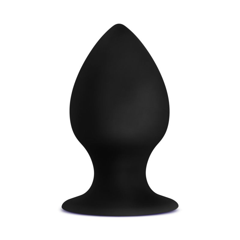 Anal Adventures - Platinum Silicone Anal Stout Plug Medium - Black - K. P.