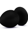 Anal Adventures - Platinum Silicone Anal Stout Plug Medium - Black - K. P.
