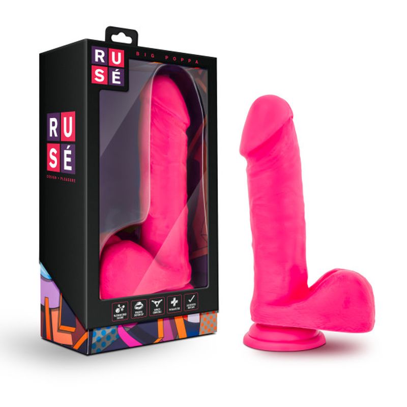 Ruse - Big Poppa Dildo - Hot Pink - K. P.