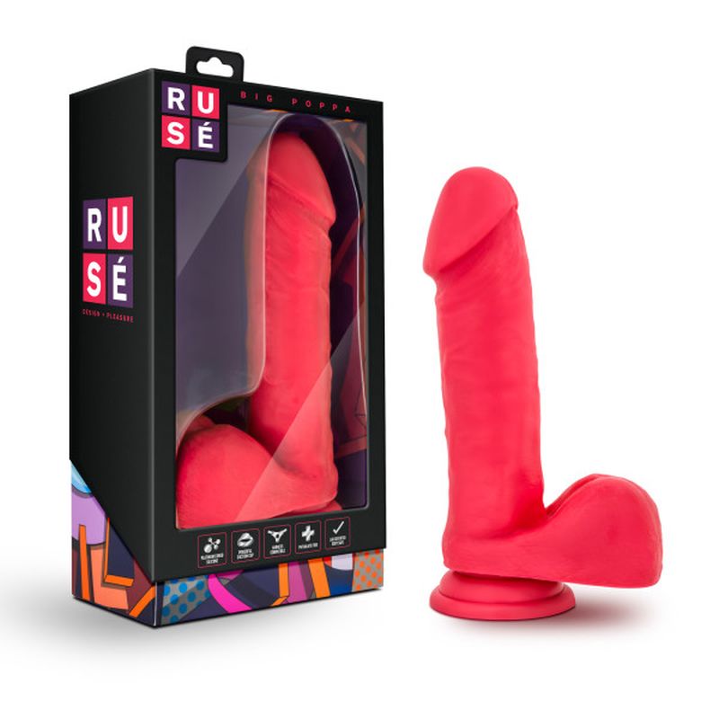 Ruse - Big Poppa Dildo - Cerise - K. P.