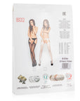 Suspender Tights With Hearts - Black - K. P.