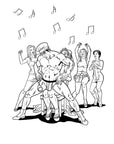 Bachelorette Party Colouring Book - K. P.