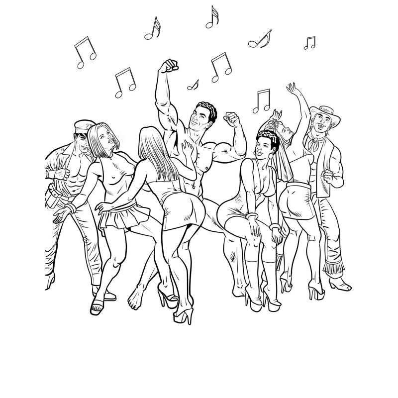 Bachelorette Party Colouring Book - K. P.