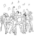 Bachelorette Party Colouring Book - K. P.
