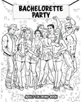 Bachelorette Party Colouring Book - K. P.