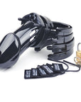 Male Chastity Kit - Black - K. P.