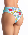 Comics Beach Girl Slip - Multi Coloured - K. P.