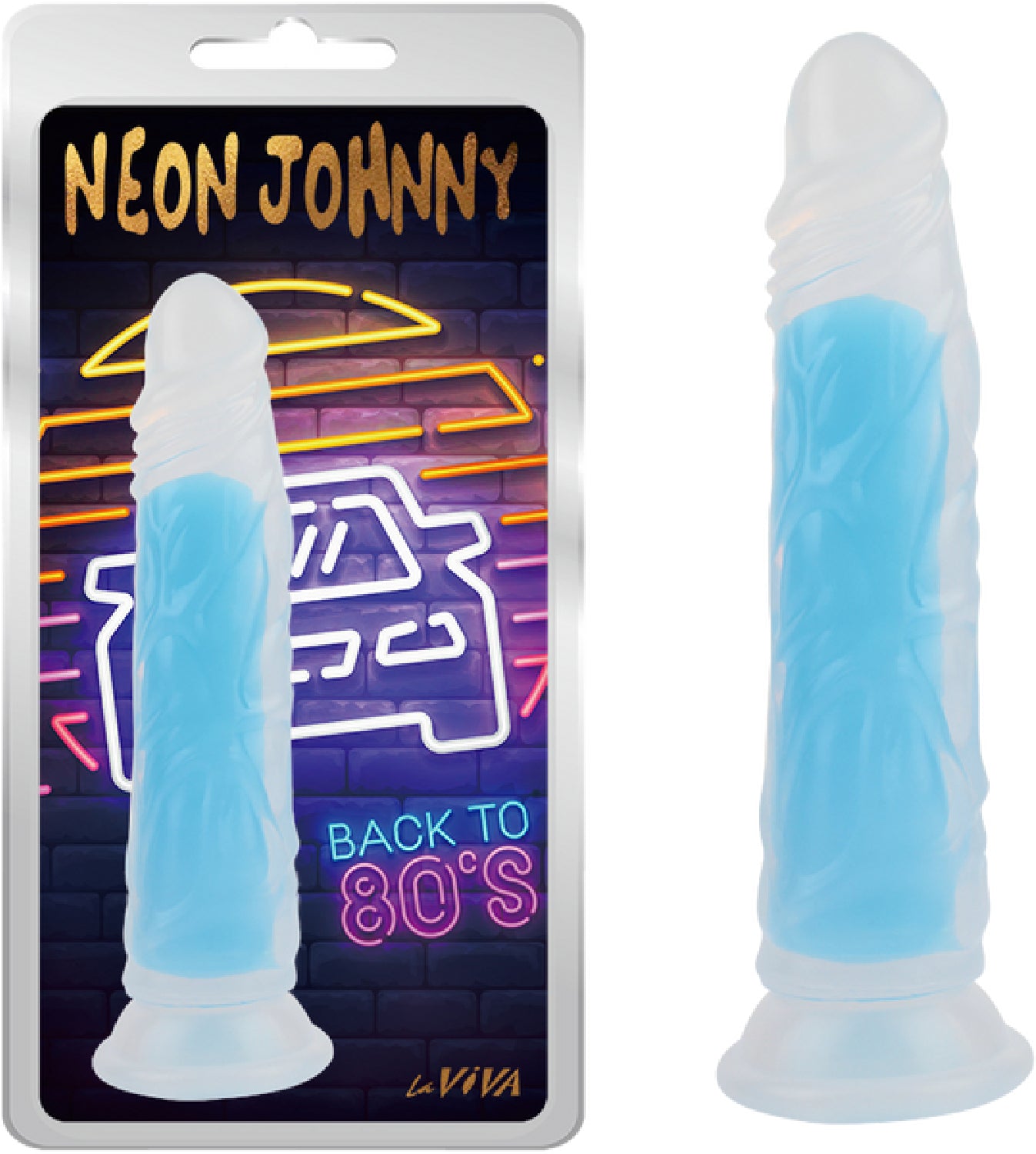 LaViva - Neon Johnny 8.4" Dildo - Multiple Colours - K. P.