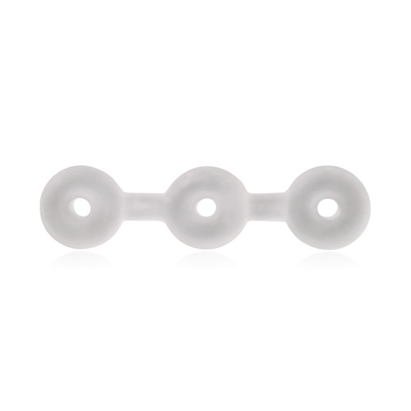 Triple Stack Cock Ring - Clear - K. P.