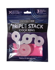 Triple Stack Cock Ring - Clear - K. P.