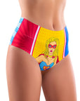 Comics Wonder Girl Hi-Briefs - Multi Coloured - K. P.