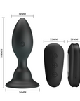 Mr. Play - Vibrating Anal Plug - Black - K. P.