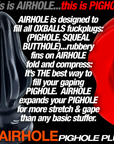 Finned Butt Plug - Airhole-2 Medium - Black - K. P.