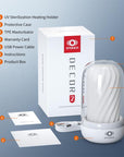 Masturbator Sleeve with UV Sterilization and Heating Unit - DECOR 2 - Clear - K. P.