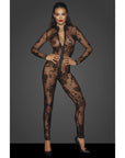 Long Tulle Overall with 3 Way Zipper - Black - K. P.