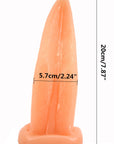 Tongue Shape Anal Plug - Flesh - K. P.