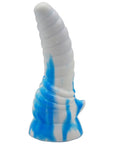 Bull Horn Anal Plug - Blue/White - K. P.