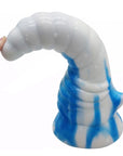 Bull Horn Anal Plug - Blue/White - K. P.