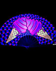 Ice Scream You Scream Blacklight Folding Fan - Multi-Colour - K. P.