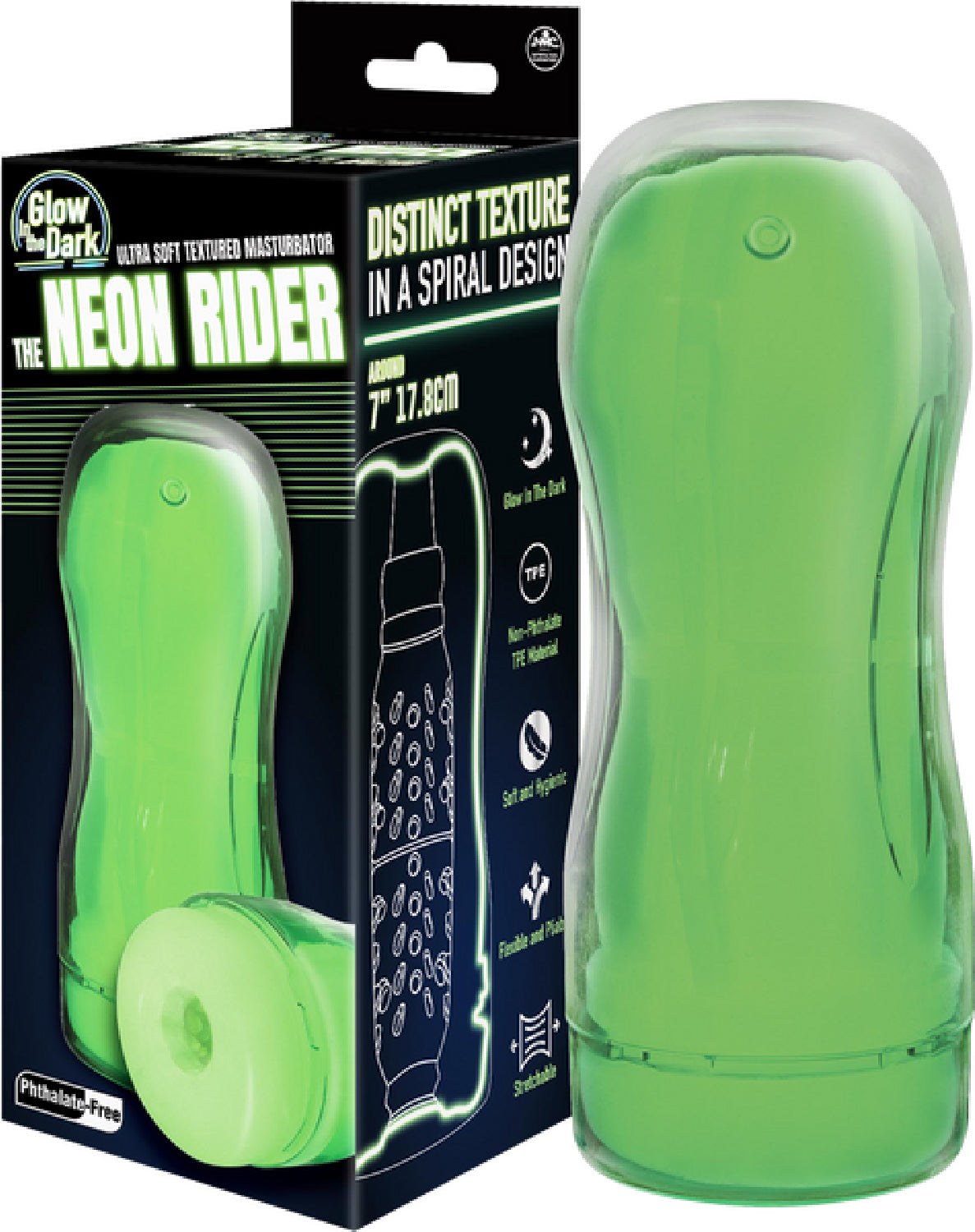 The Neon Rider Masturbator 7" - Green - K. P.