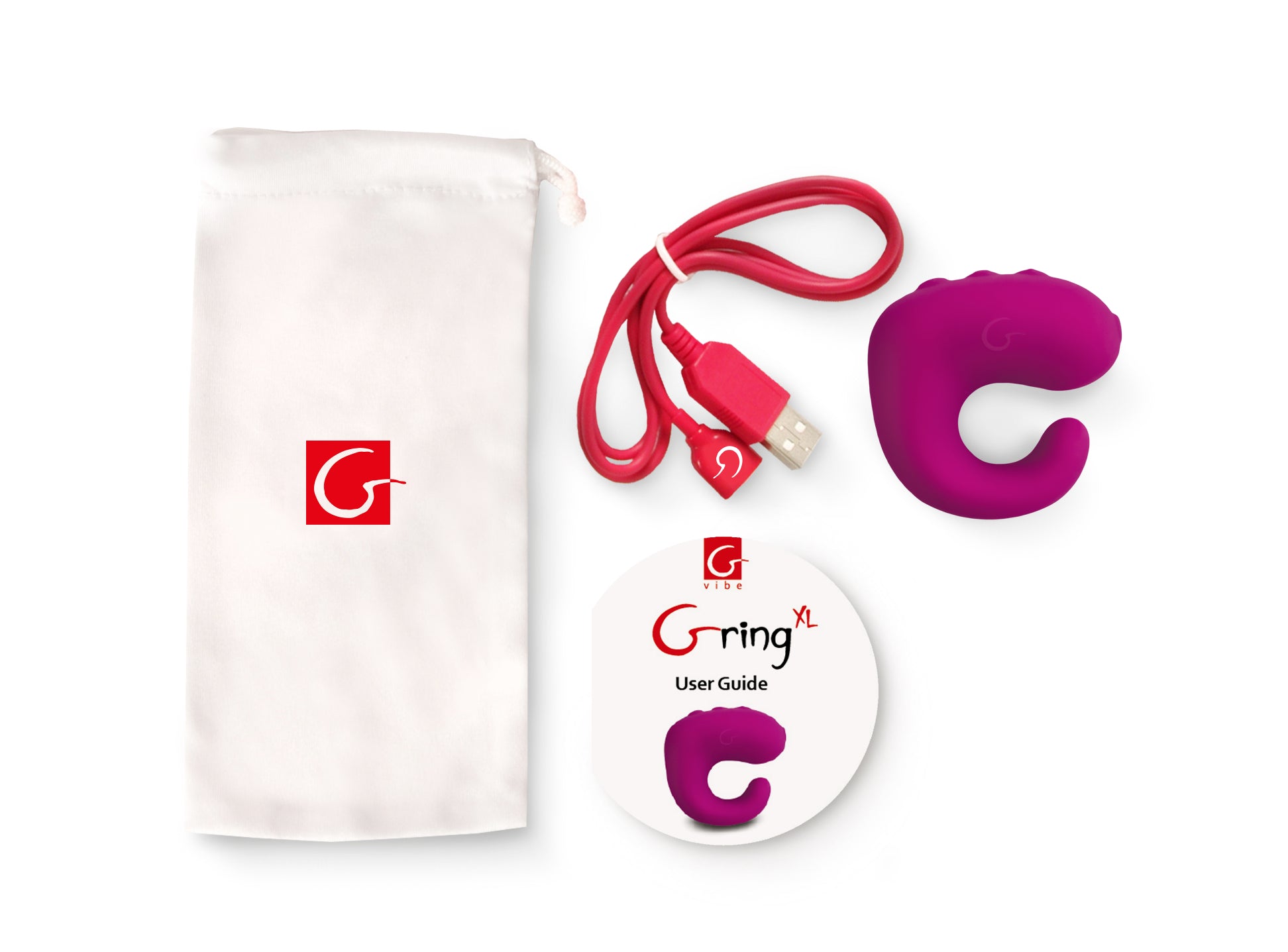 GVibe - Gring XL - Sweet Raspberry - K. P.
