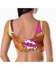 Comics Hot Crop Top - Multi Coloured - K. P.