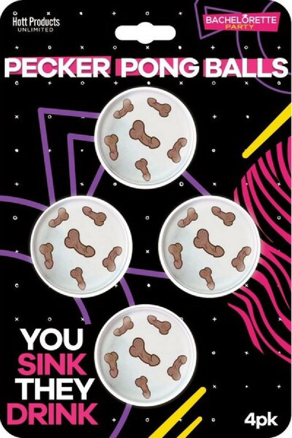 Pecker Beer Pong Balls - K. P.