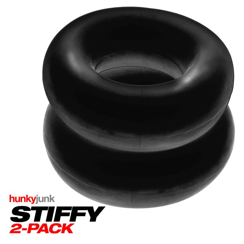 Hunkyjunk - Stiffy 2 Piece Bulge Cockrings - Tar Ice - K. P.