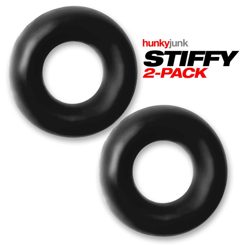 Hunkyjunk - Stiffy 2 Piece Bulge Cockrings - Tar Ice - K. P.