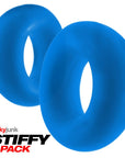 Hunkyjunk - Stiffy 2 Piece Bulge Cockrings - Teal Ice - K. P.