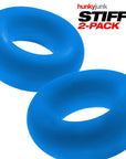 Hunkyjunk - Stiffy 2 Piece Bulge Cockrings - Teal Ice - K. P.