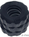Super Hunkyjunk - 3 Pc Cockrings - Tar Ice - K. P.