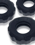 Super Hunkyjunk - 3 Pc Cockrings - Tar Ice - K. P.