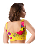 Comics Insta Crop Top - Multi Coloured - K. P.
