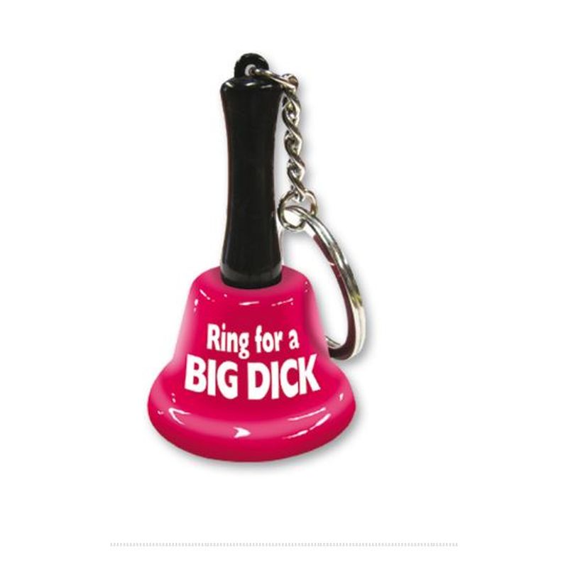 Ring For A Big Dick Mini Bell Keychain - K. P.