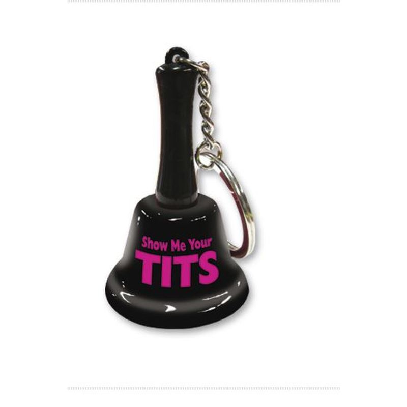 Show Me Your Tits Mini Bell Keychain - K. P.