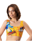 Comics Like Crop Top - Multi Coloured - K. P.