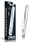 Double Dildo - Flawless 12" - Clear - K. P.